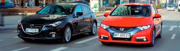 Honda Civic 1.8 против Mazda 3 2.0 - кто кого?